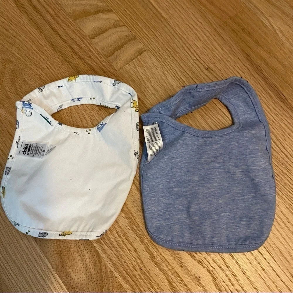 Dinosaur Bib Bundle Kids Baby White Blue Carter’s